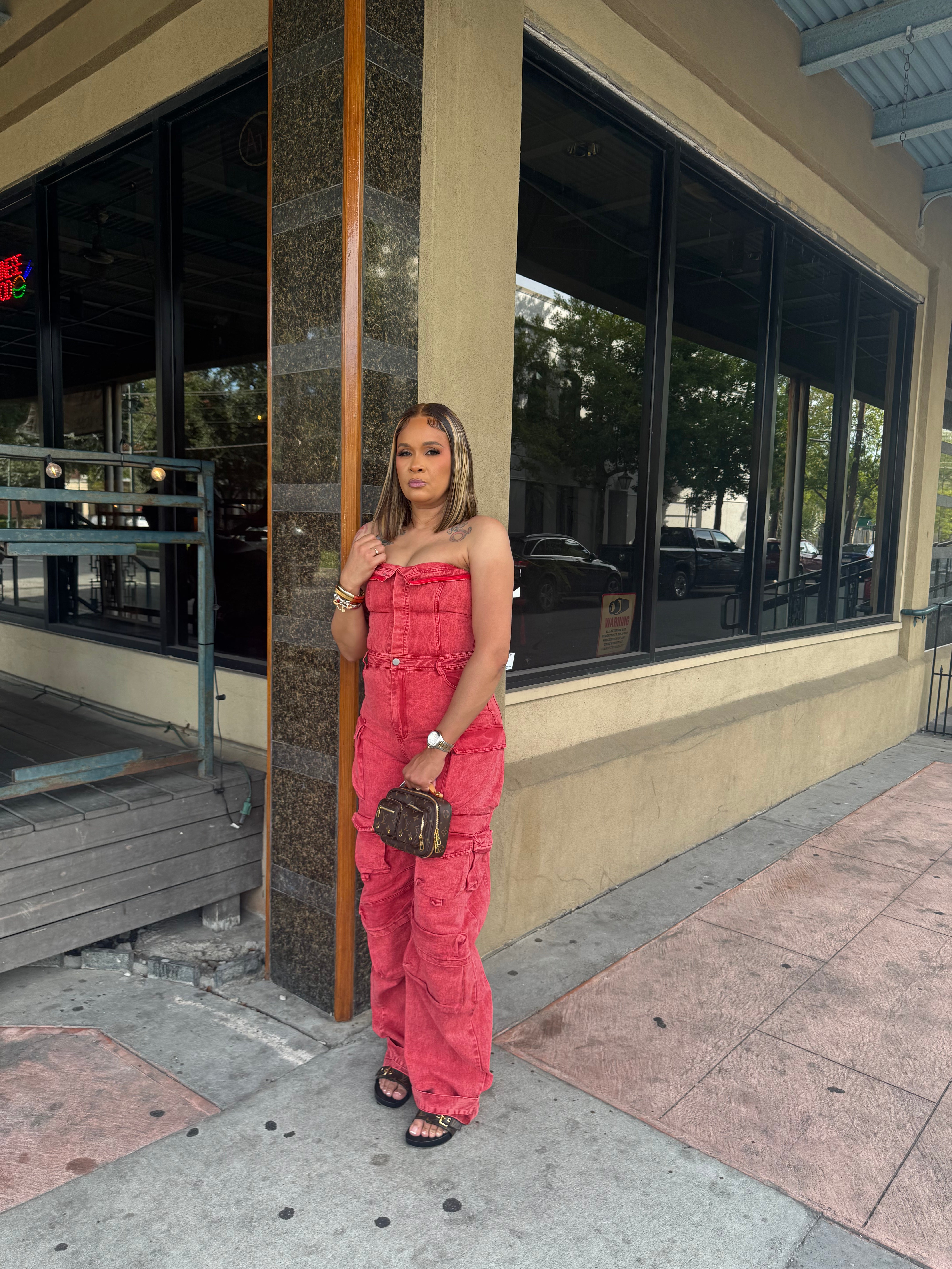 Love Is Red Jumpsuit